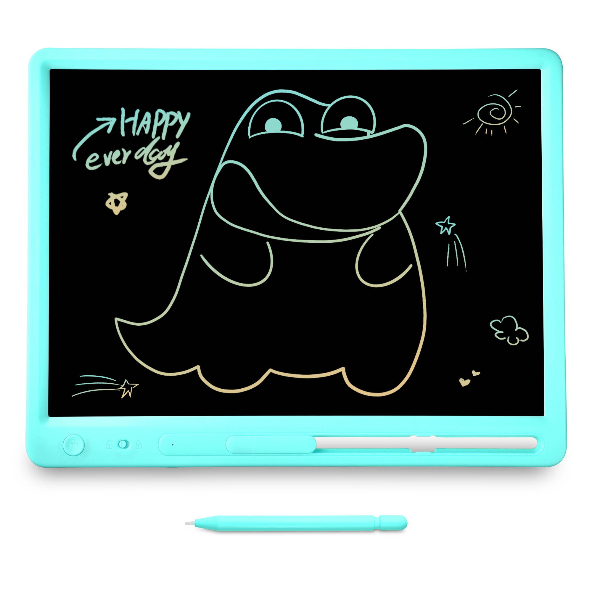 15" LCD Writing Pad Drawing Tablet Electronic Doodle Board Erasable Kids Stylus