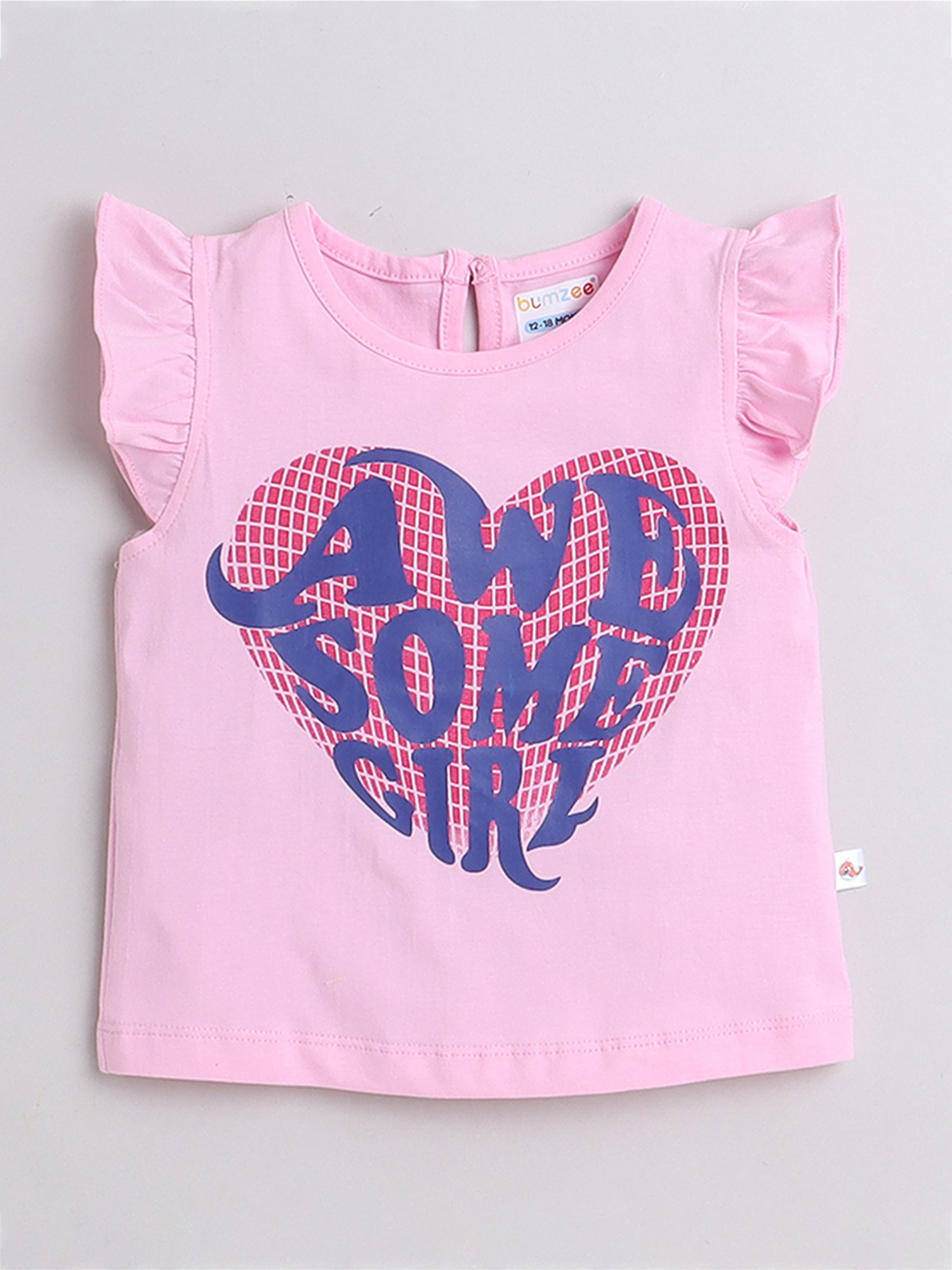 Bumzee Kids Pink & Yellow Graphic Print T-Shirt (Pack Of 2)