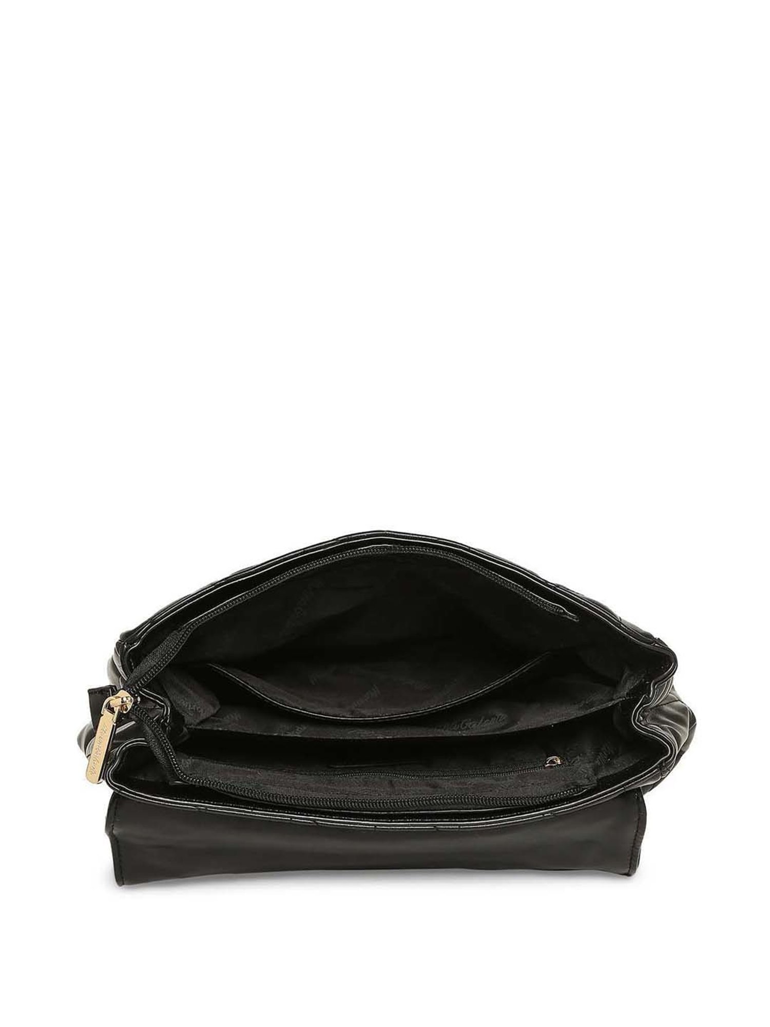 Marina Galanti Black Quilted Medium Satchel Handbag