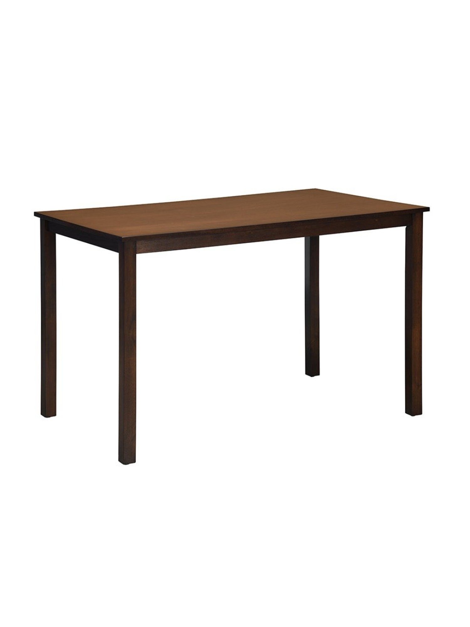 Ikiriya Kingston Printed Brown & Blue Wood 4 Seater Dining Table Set Teak Finish