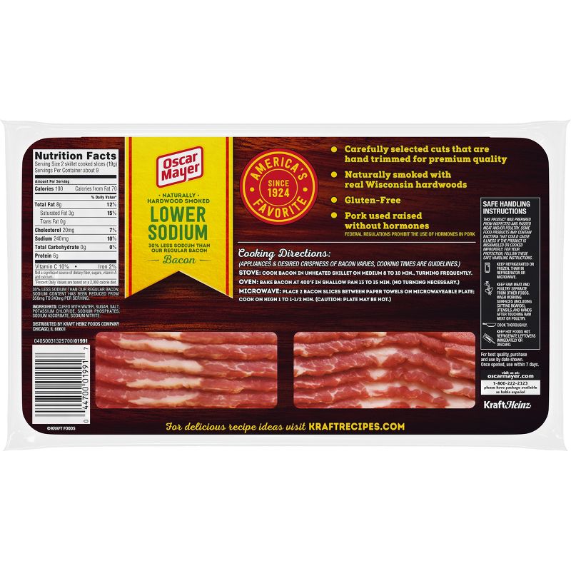 Oscar Mayer Low Sodium Bacon - 1lb