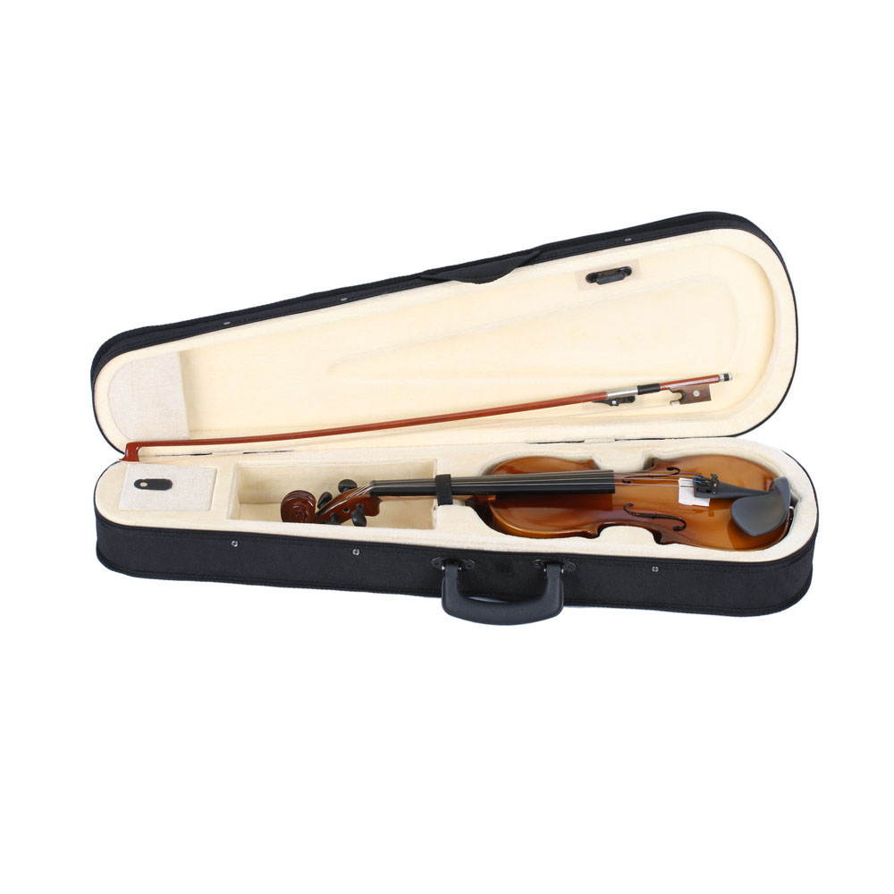 3/4 Size Acoustic Violin Fiddle Set + Case Bow Rosin for Students Beginners