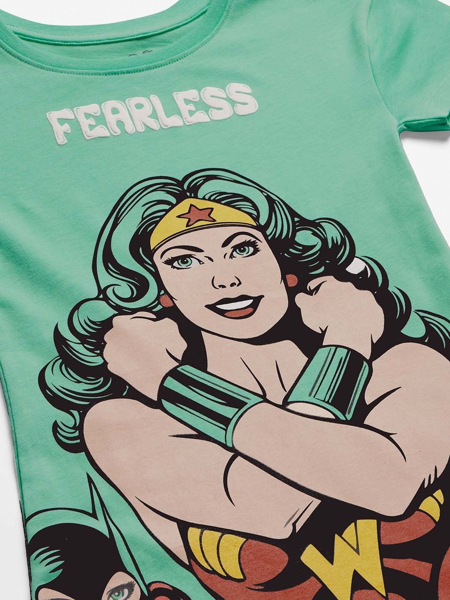 The Souled Store Kids Green Cotton Printed Dress