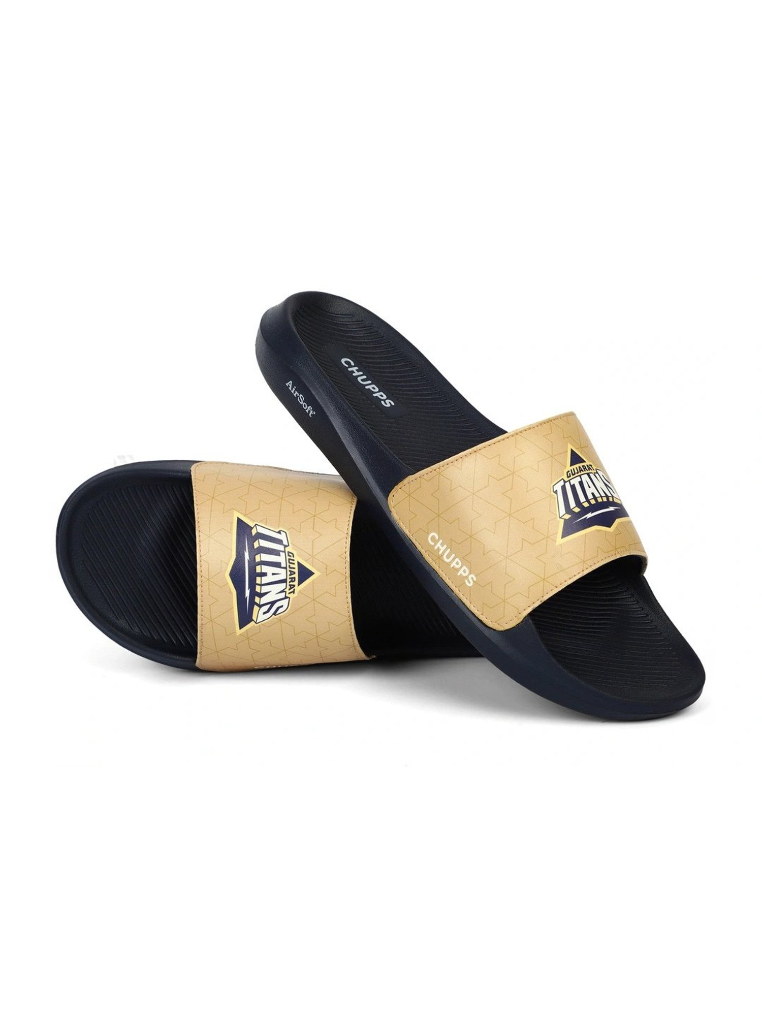 Chupps Men's Gujarat Titans Beige Slides