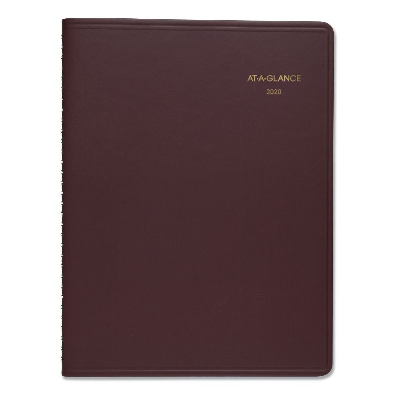 At-A-Glance Weekly Appointment Book 10 7/8 x 8 1/4 Winestone 2020-2021 7095050