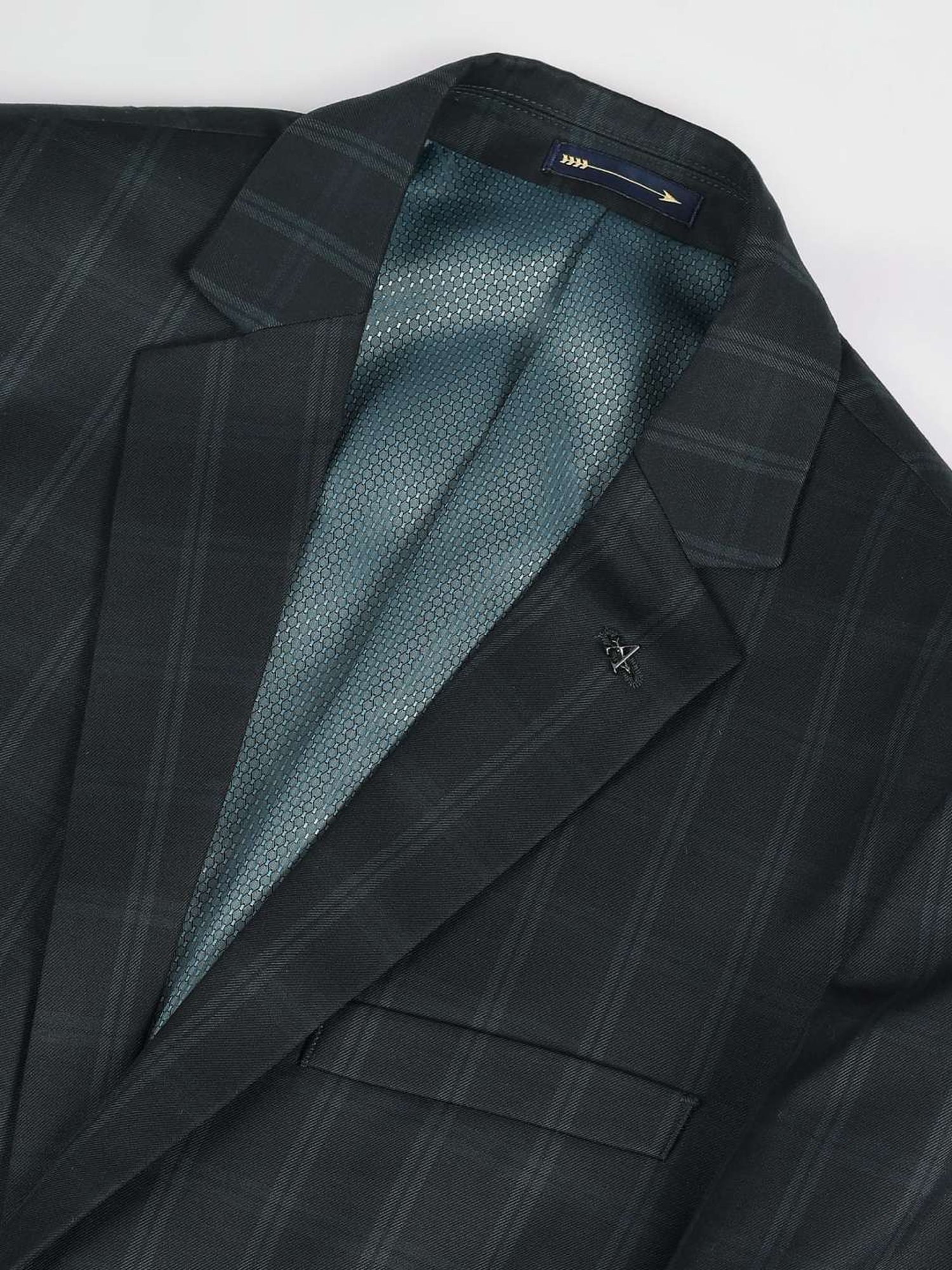 Arrow Olive Regular Fit Checks Two Piece Suit