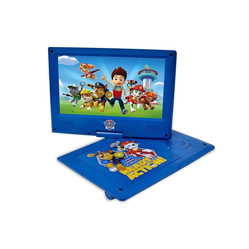 Nickelodeons Paw Patrol Theme 7Inch Portable DVD Player with Headphones and Travel Bag Blue