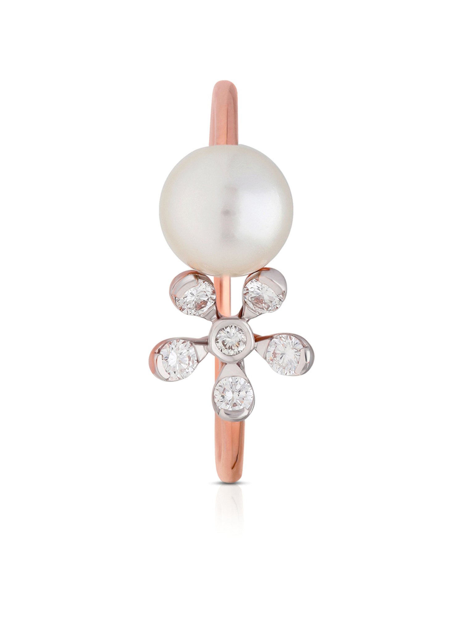 Mia By Tanishq Nature's Finest 14k Yellow Zigzag Treasures Gold Diamond Ring