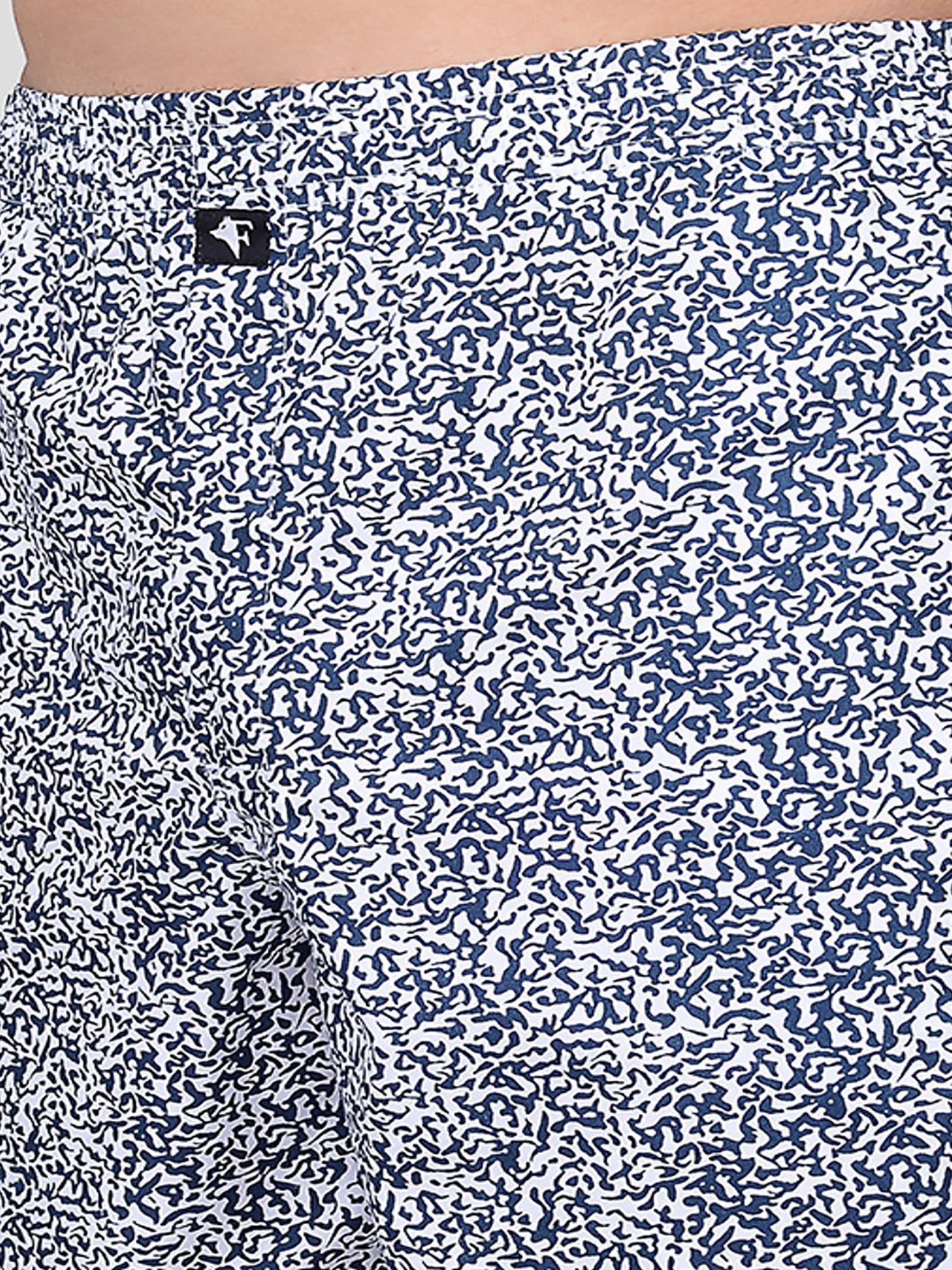 Frenchie White Relaxed Fit Printed Boxers