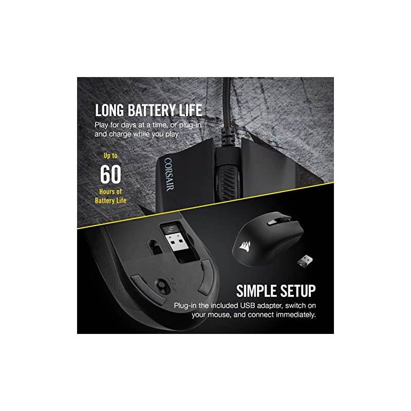 Harpoon RGB Wireless - Wireless Rechargeable Gaming Mouse with SLIPSTREAM Technology - 10,000 DPI Optical Sensor