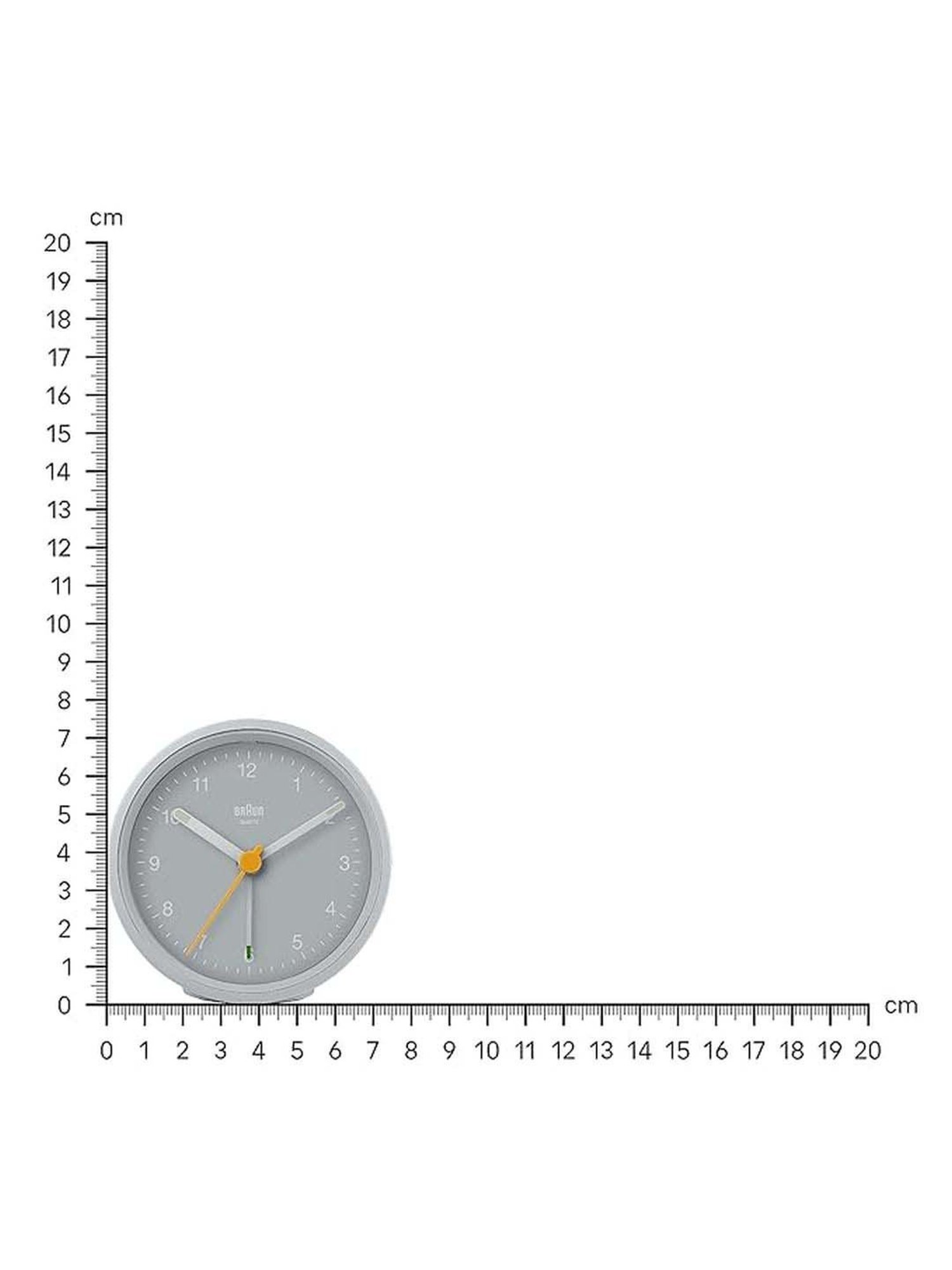 Braun Grey Digital Alarm Clock With Date, Month And Temperature Display