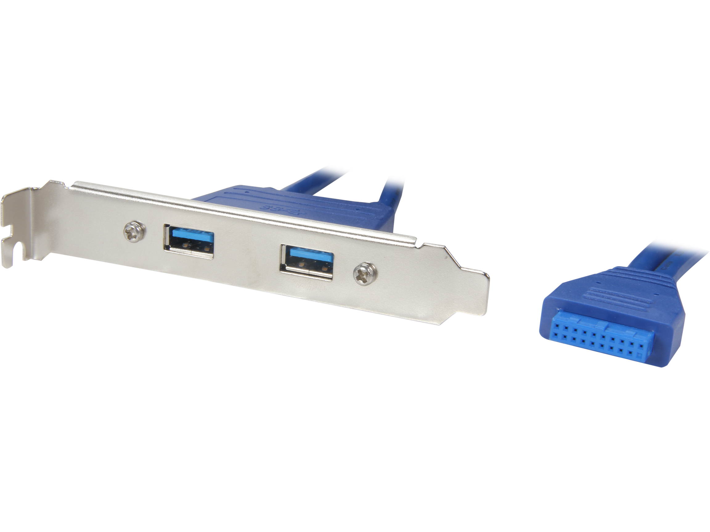 KINGWIN KW-PCI2USB3 2 Port USB 3.0 Bracket 20pin Header Cable