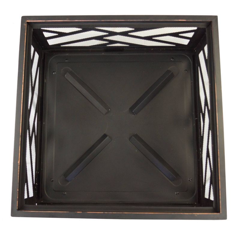 Pleasant Hearth Martin 26" Square Deep Bowl Fire Pit