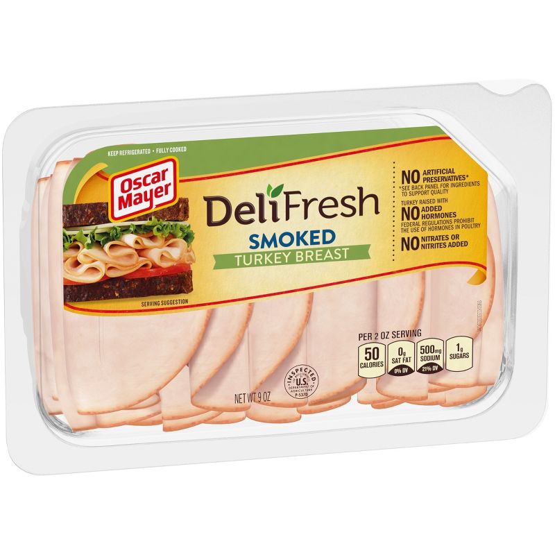 Oscar Mayer Deli Fresh Sliced Smoked Turkey Breast - 9oz