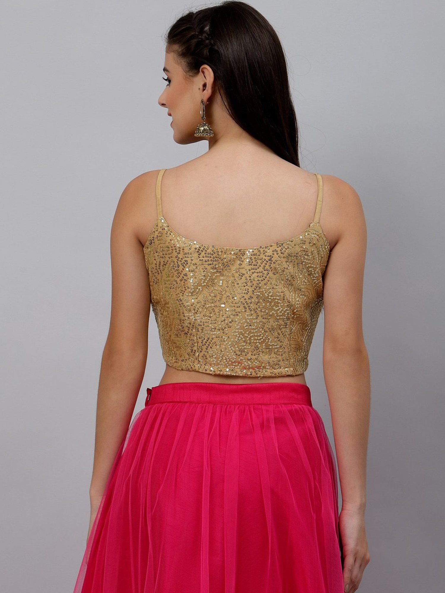 studiorasa Golden Embellished Choli