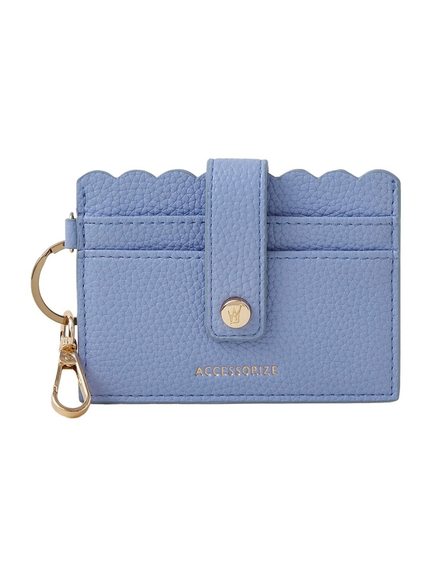Accessorize London Blue Solid Card Holder