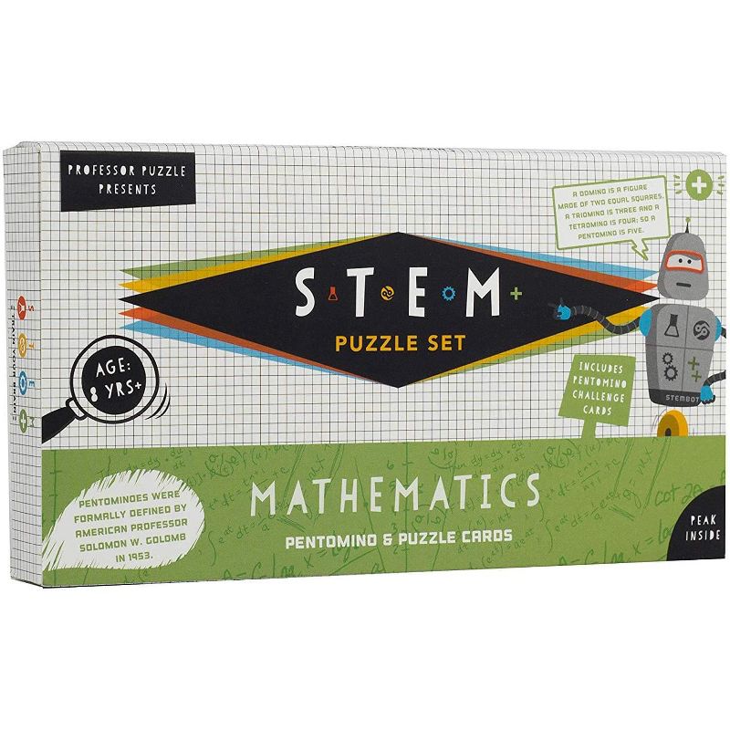 Professor Puzzle S.T.E.M. Mathematics Pentomino & Puzzle Cards Educational Games