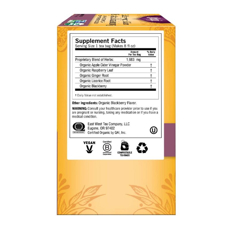 Yogi Tea Blackberry Apple Cider Digestive Awakening Tea Bags - 16ct