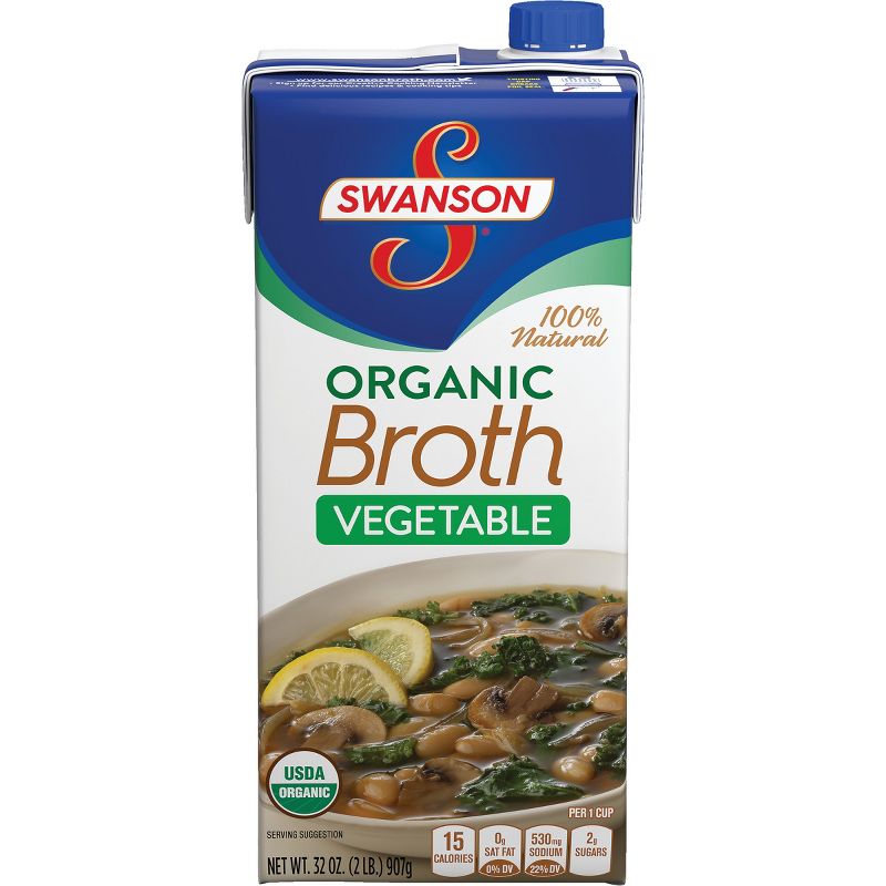 Swanson 100% Natural Organic Vegetable Broth 32oz