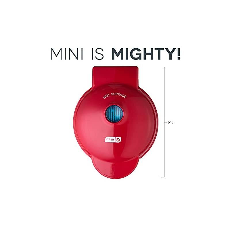 DMS001WH Mini Maker Electric Round Griddle for Individual Pancakes, Cookies, Eggs & other on the go Breakfast, Lunch & Snacks, White