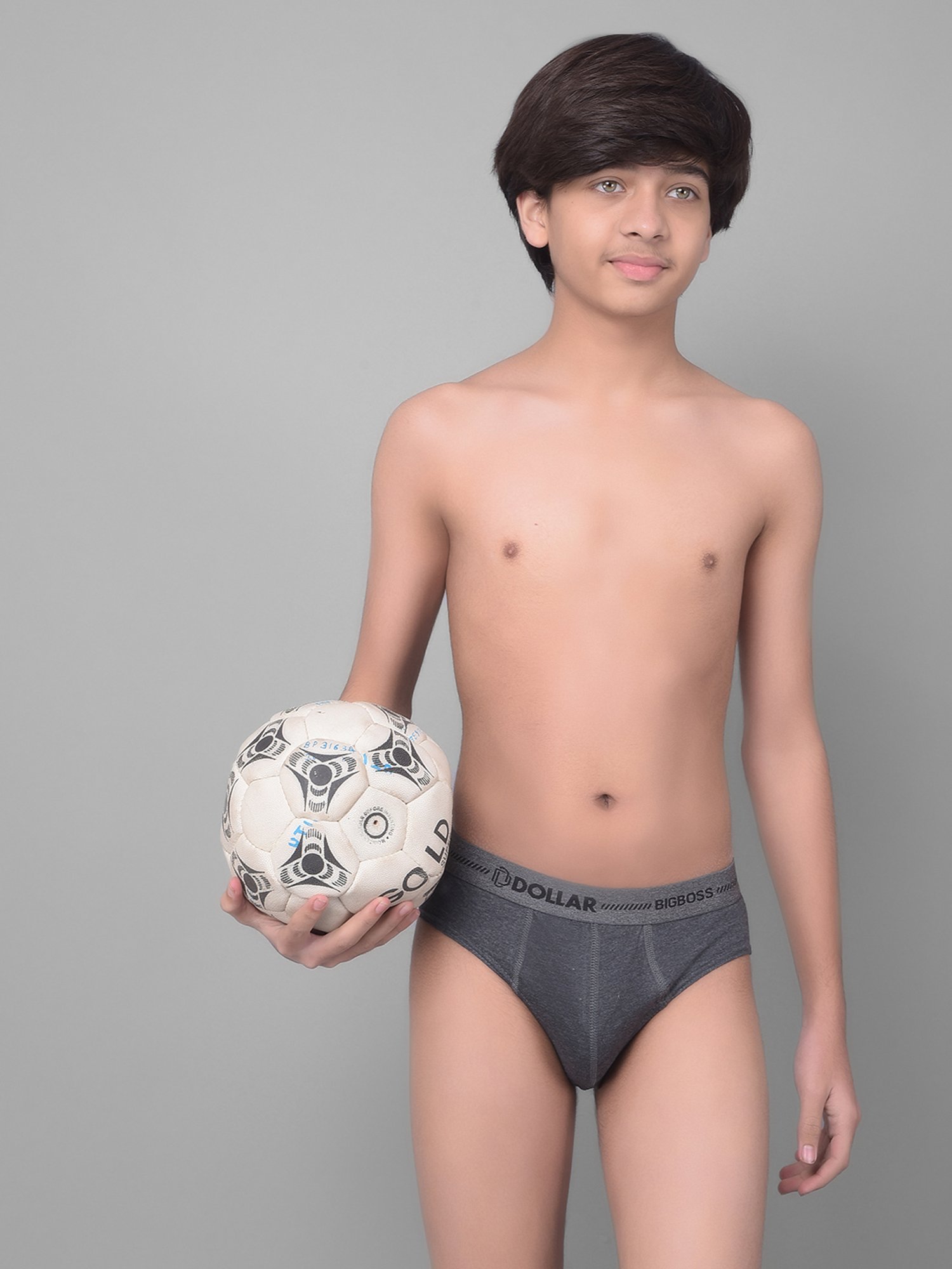 Dollar Bigboss Boys Multicolor Solid Briefs (Pack Of 3)