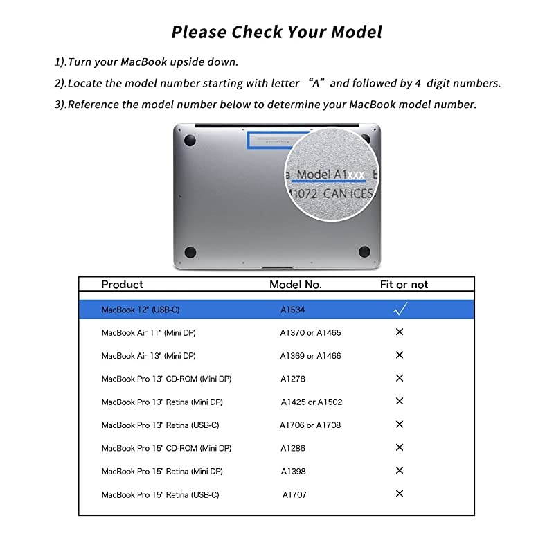 Clear Screen Protector for 12inch MacBook AntiScratch Hydrophobic Oleophobic Crystal HD Protective Film