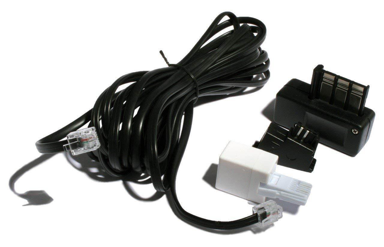 OPIS FunkyFon cable: Rotary dial disc telephone in the sinuous style of the 1920s with modern electronic bell (red)