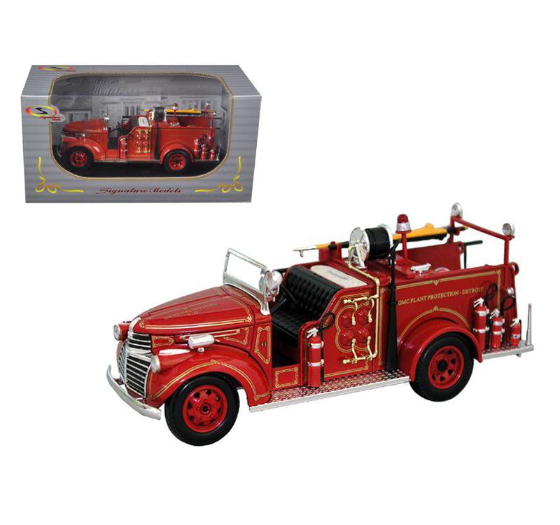 1941 GMC Fire Engine Truck Red 1/32 Diecast Model Car by Signature Models