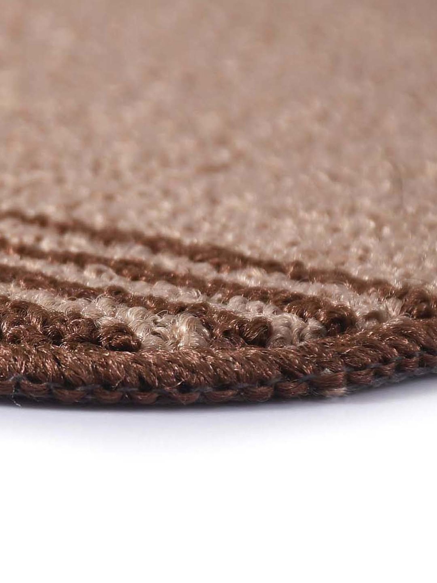 Saral Home Beige & Brown Polypropylene Medium Antiskid & Washable Power Carpet