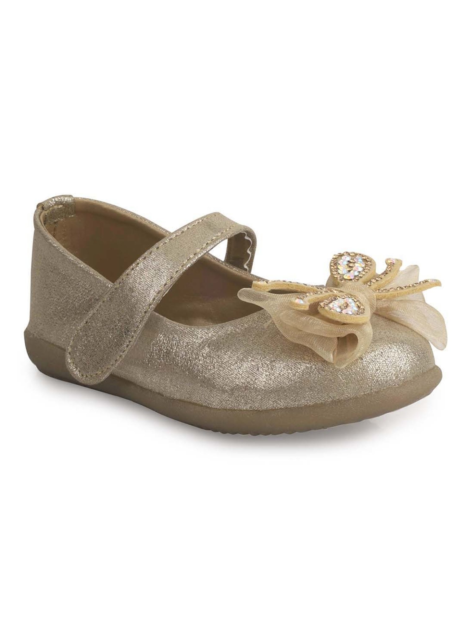 Minesole Kids Golden Mary Jane Shoes