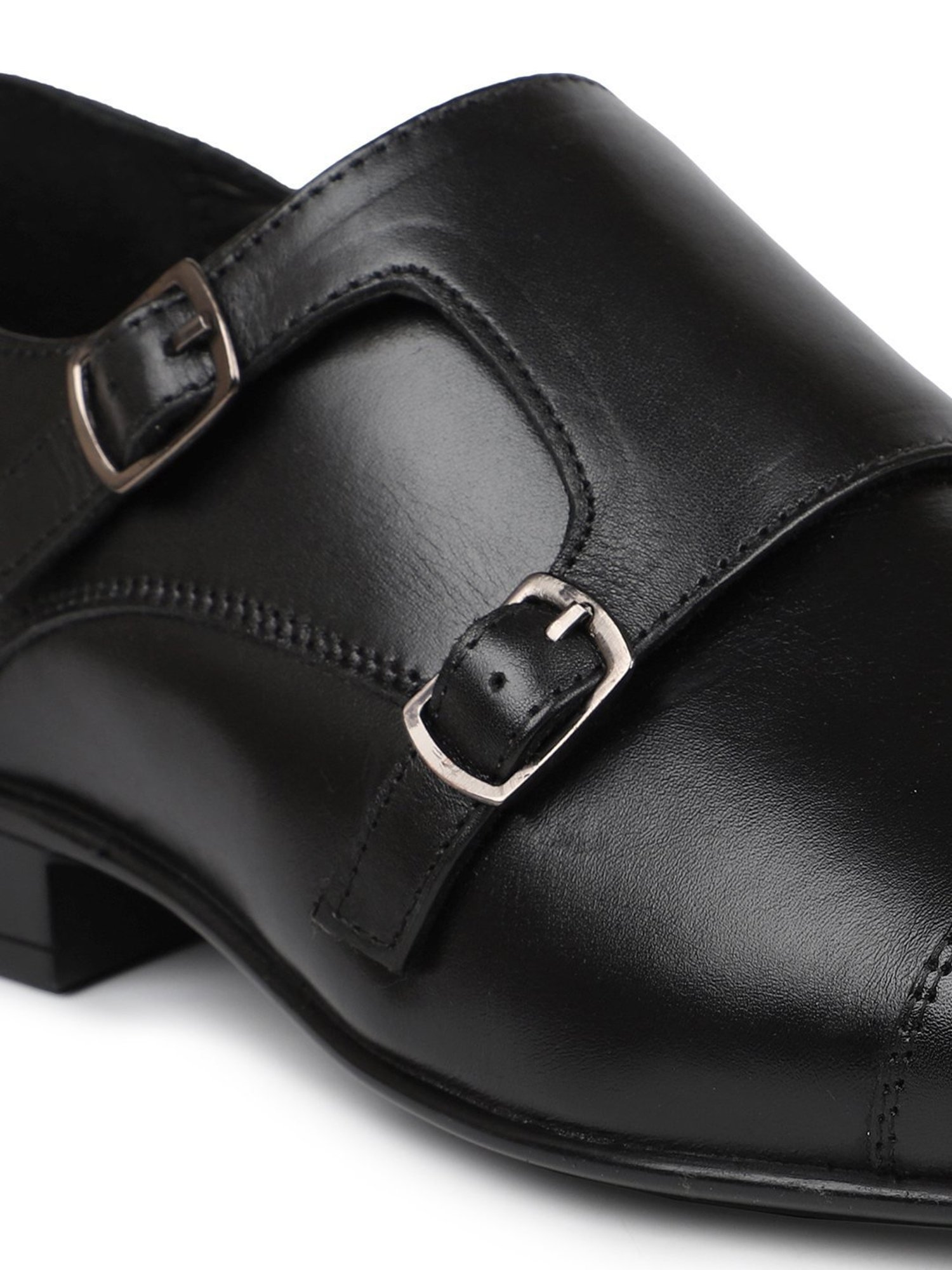 Privo by Inc.5 Men's Black Monk Shoes