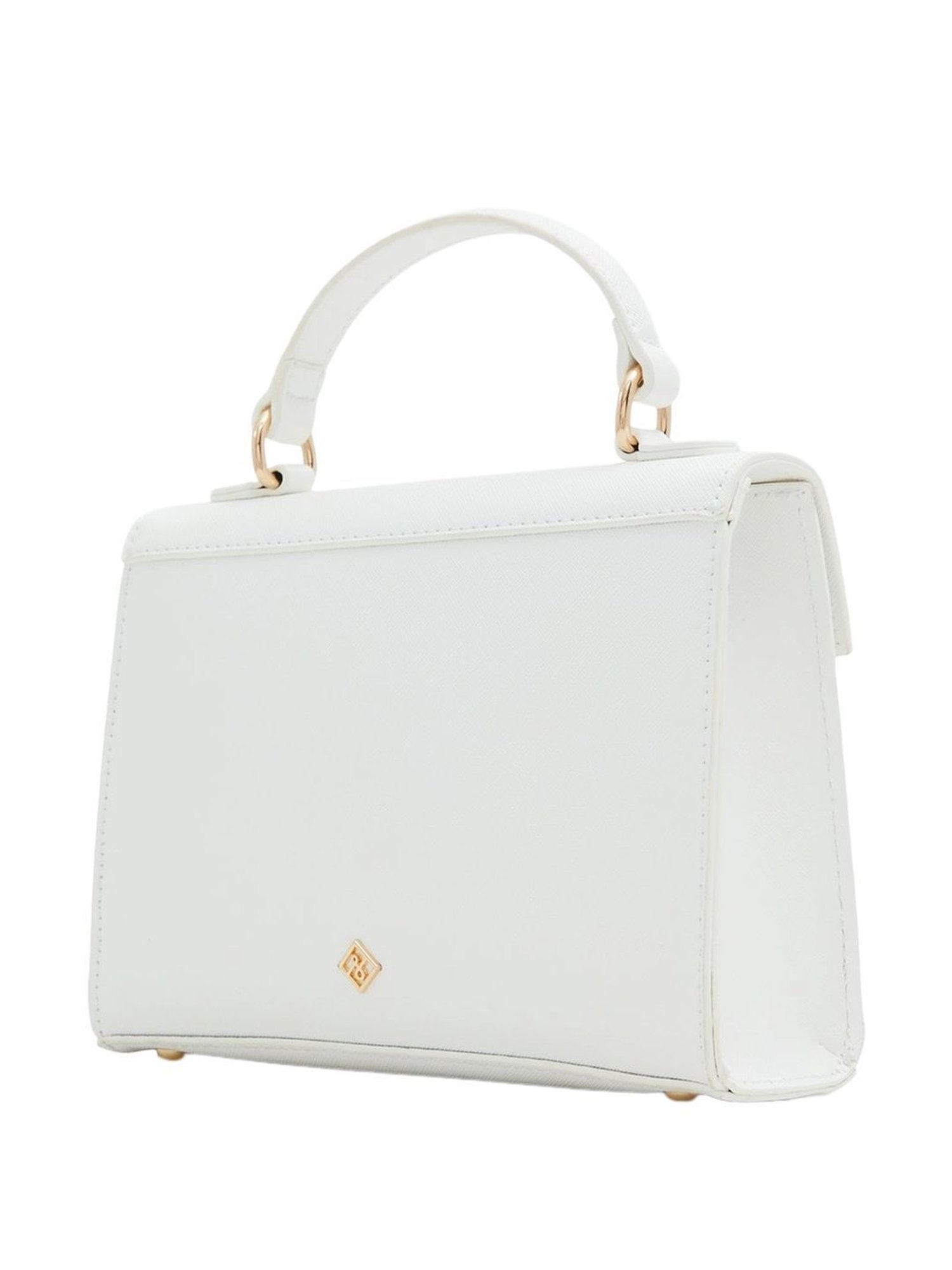 Call It Spring White Solid Small Handbag
