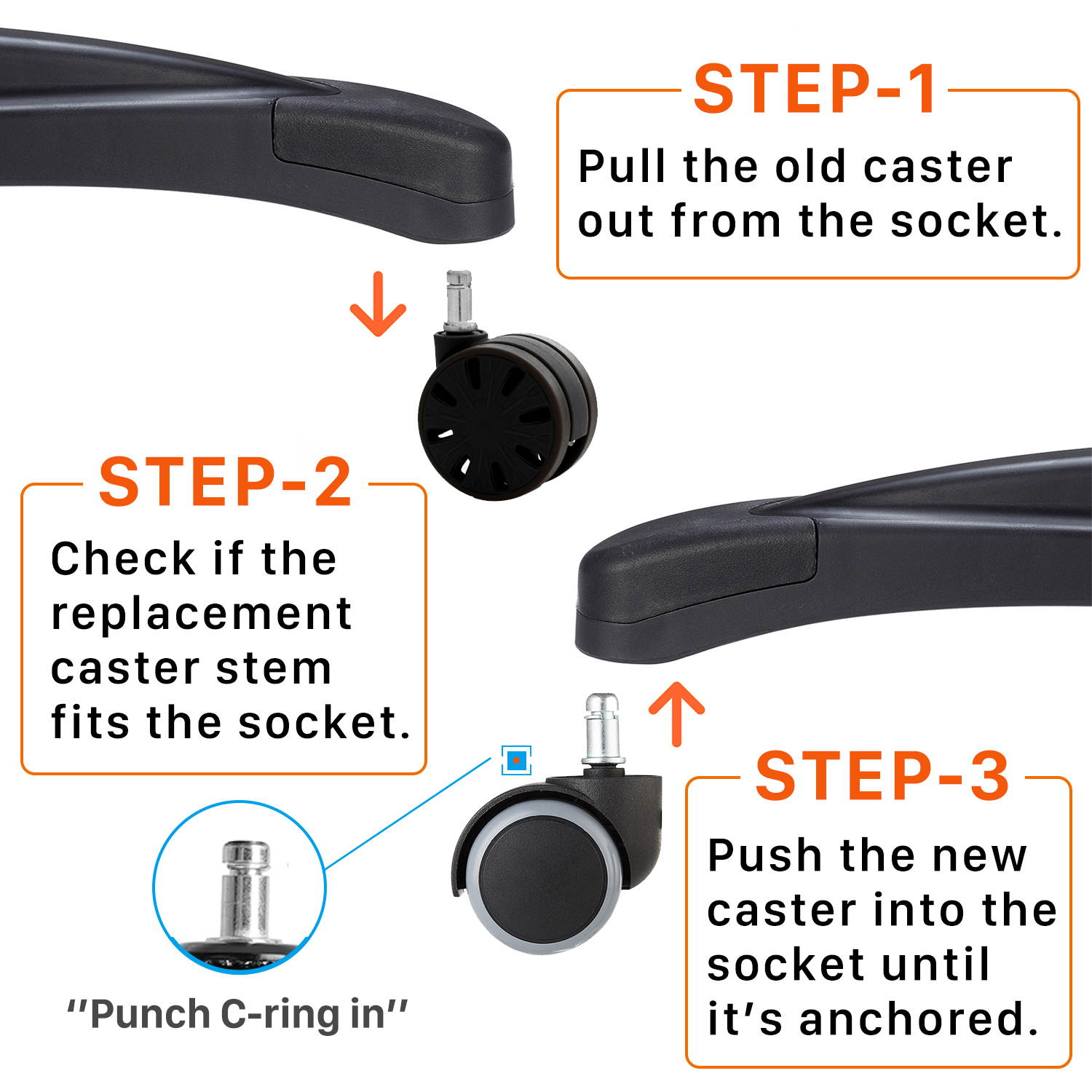 RESPAWN Sidewinder Gaming Chair, PU Leather, in Rage Red (RSP-125-RED)