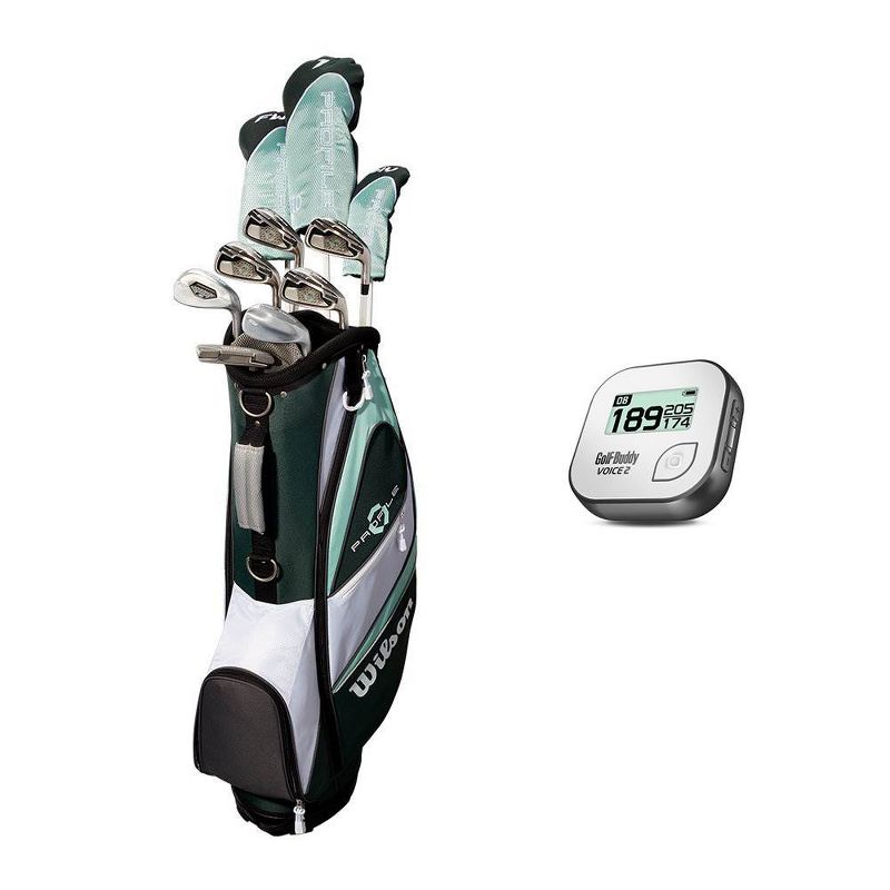Wilson Profile XLS Womens LH Flex Graphite Golf Club Set w/ Bag & Rangefinder