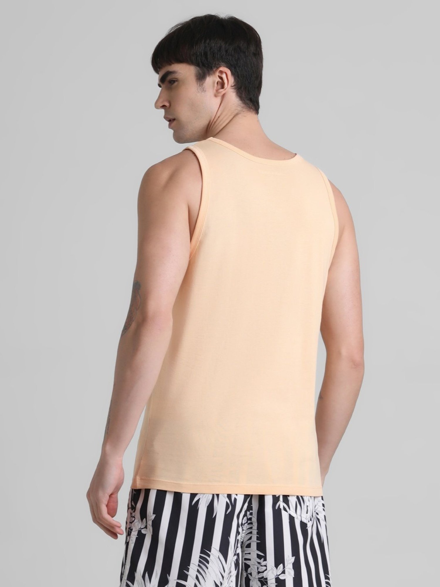 Jack & Jones Apricot Ice Cotton Slim Fit Tank Tee