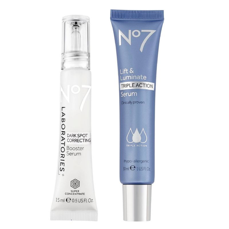 No7 Lift & Luminate Triple Action Serum & Laboratories Dark Spot Correcting Booster Serum Duo - 2ct