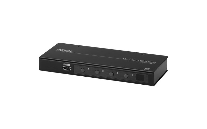 ATEN 4-Port True 4K HDMI Switch - 4096 x 2160 - 4K - 4 x 1 - 1 x HDMI Out