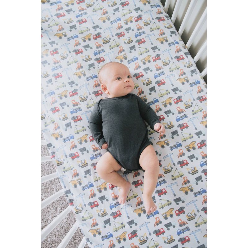 Copper Pearl Premium Crib Sheet - Diesel