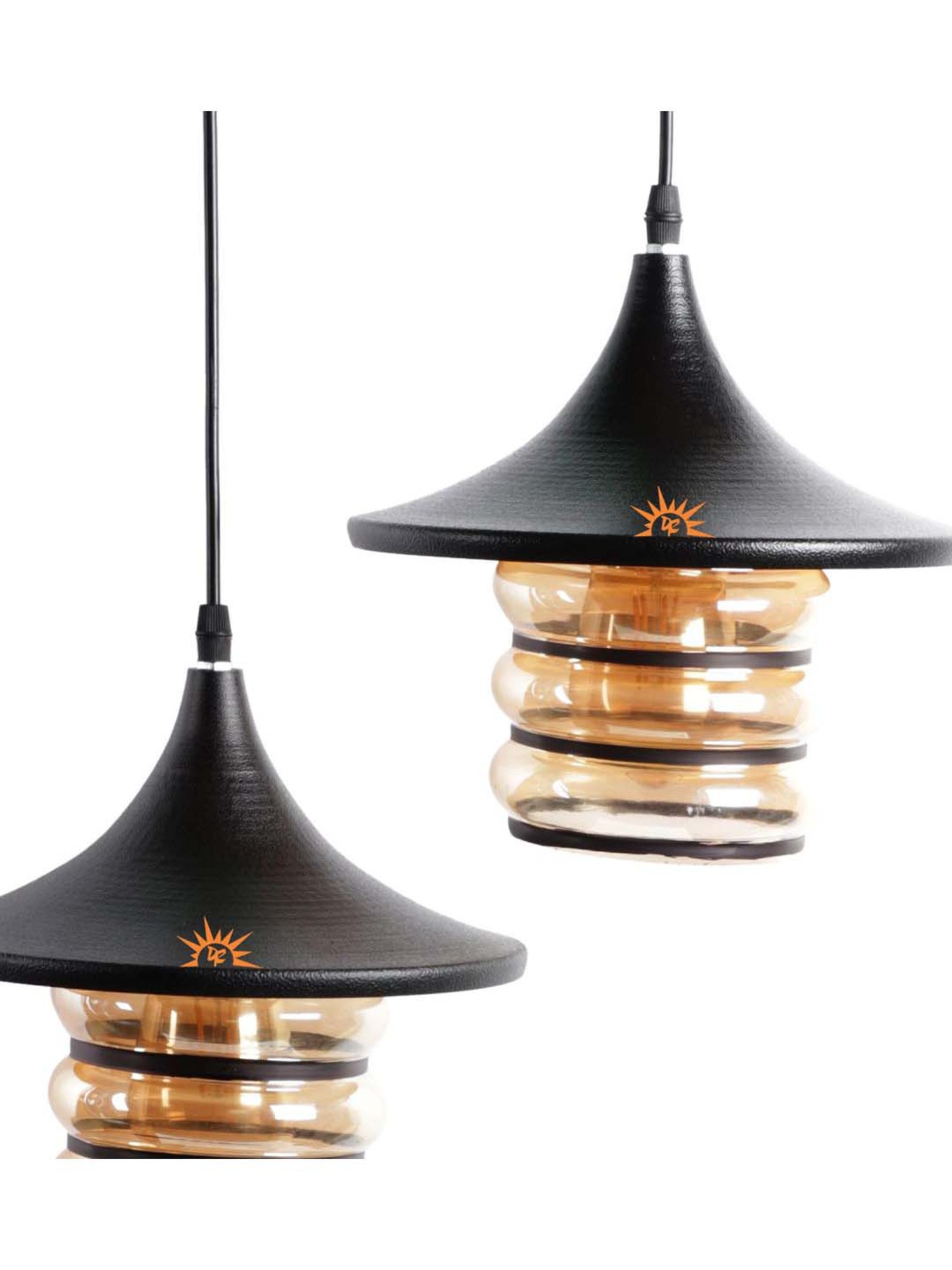 DecorativeRay Black Hanging Light - Set of 1