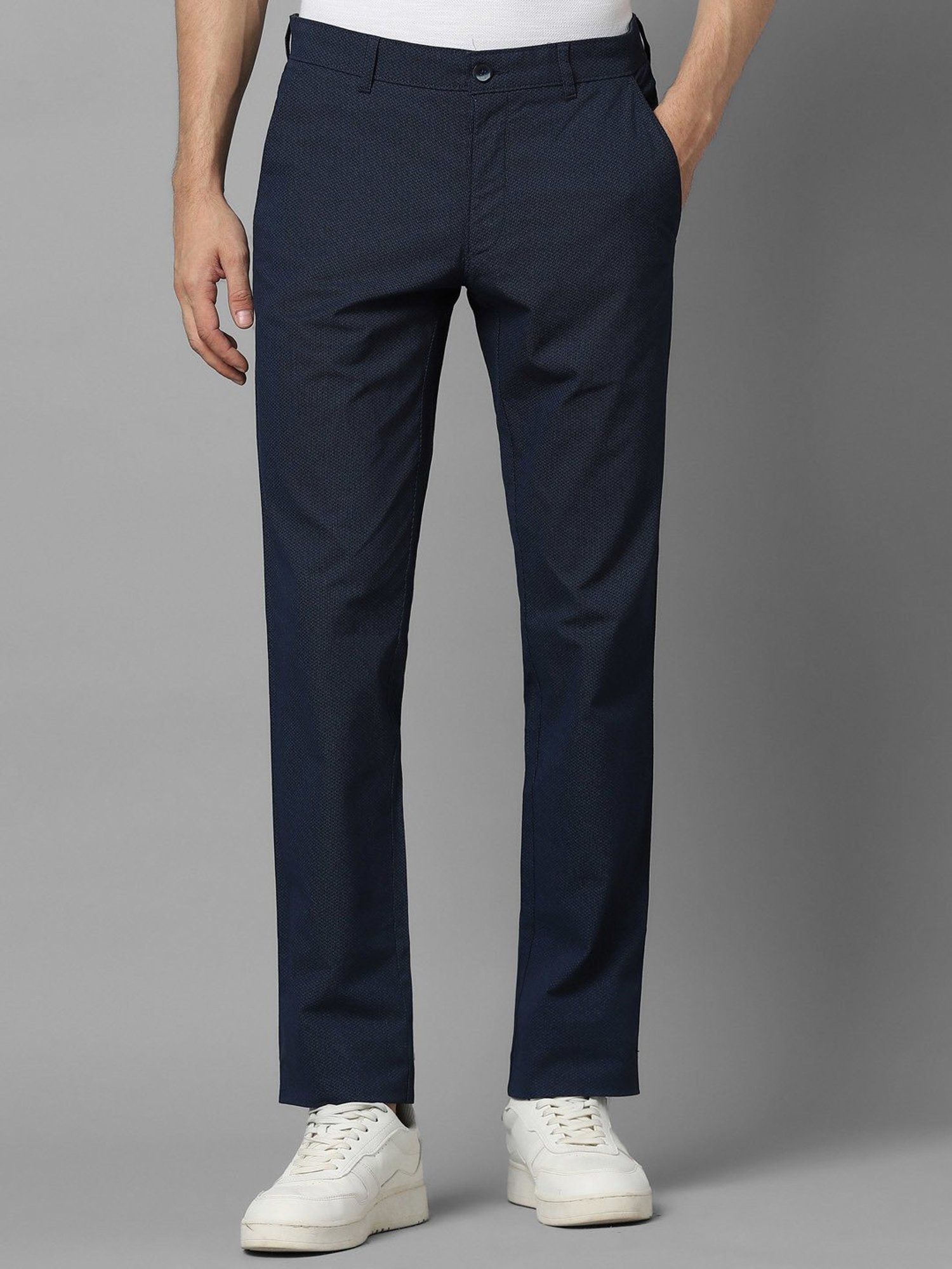 WES Casuals by Westside Olive Relaxed-Fit Mid-Rise Cotton Blend Joggers