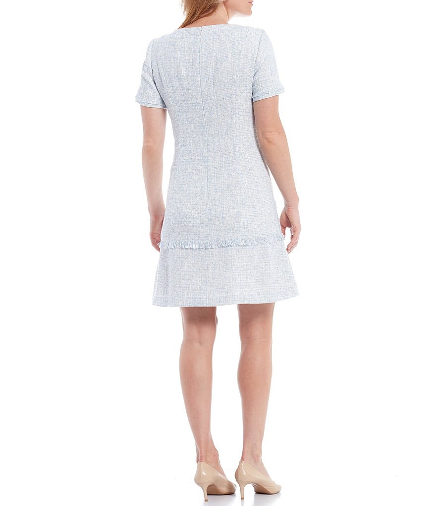 Preston & York Mila Boucle Fringe Dress