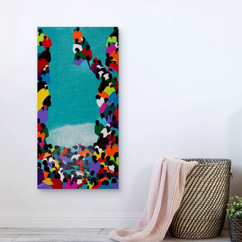 24" x 48" Pilgrimage Saut D'Eau by Synthia Saint James Canvas Art Print - Masterpiece Art Gallery