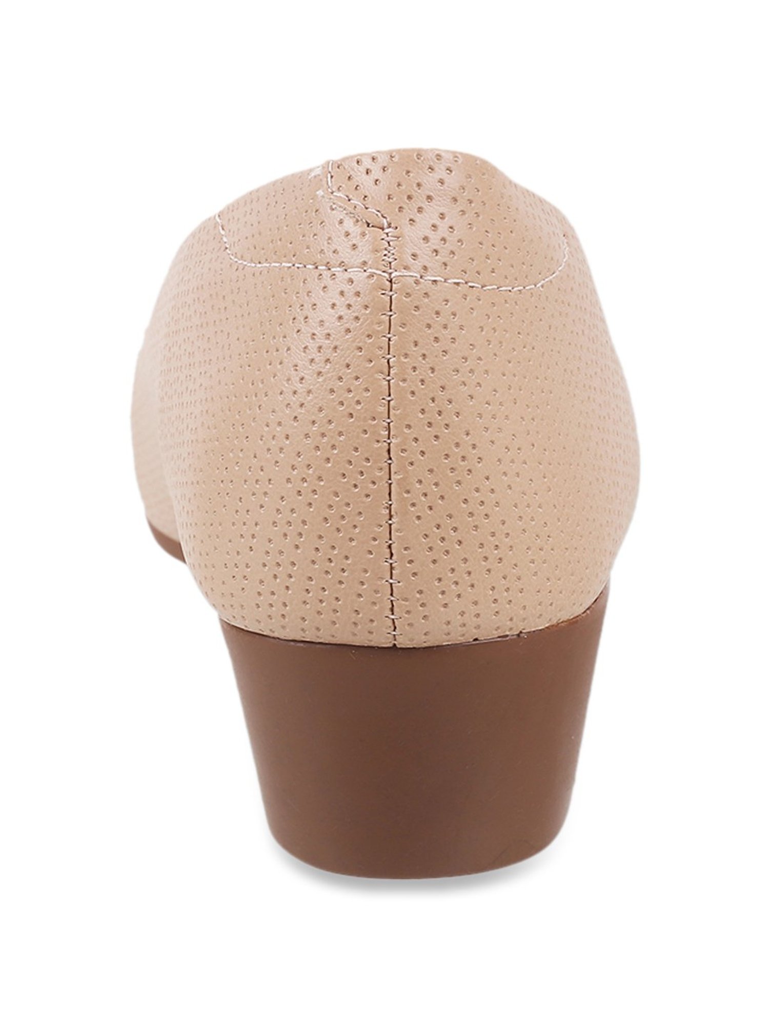 J. Fontini by Mochi Women's Beige Wedge Pumps