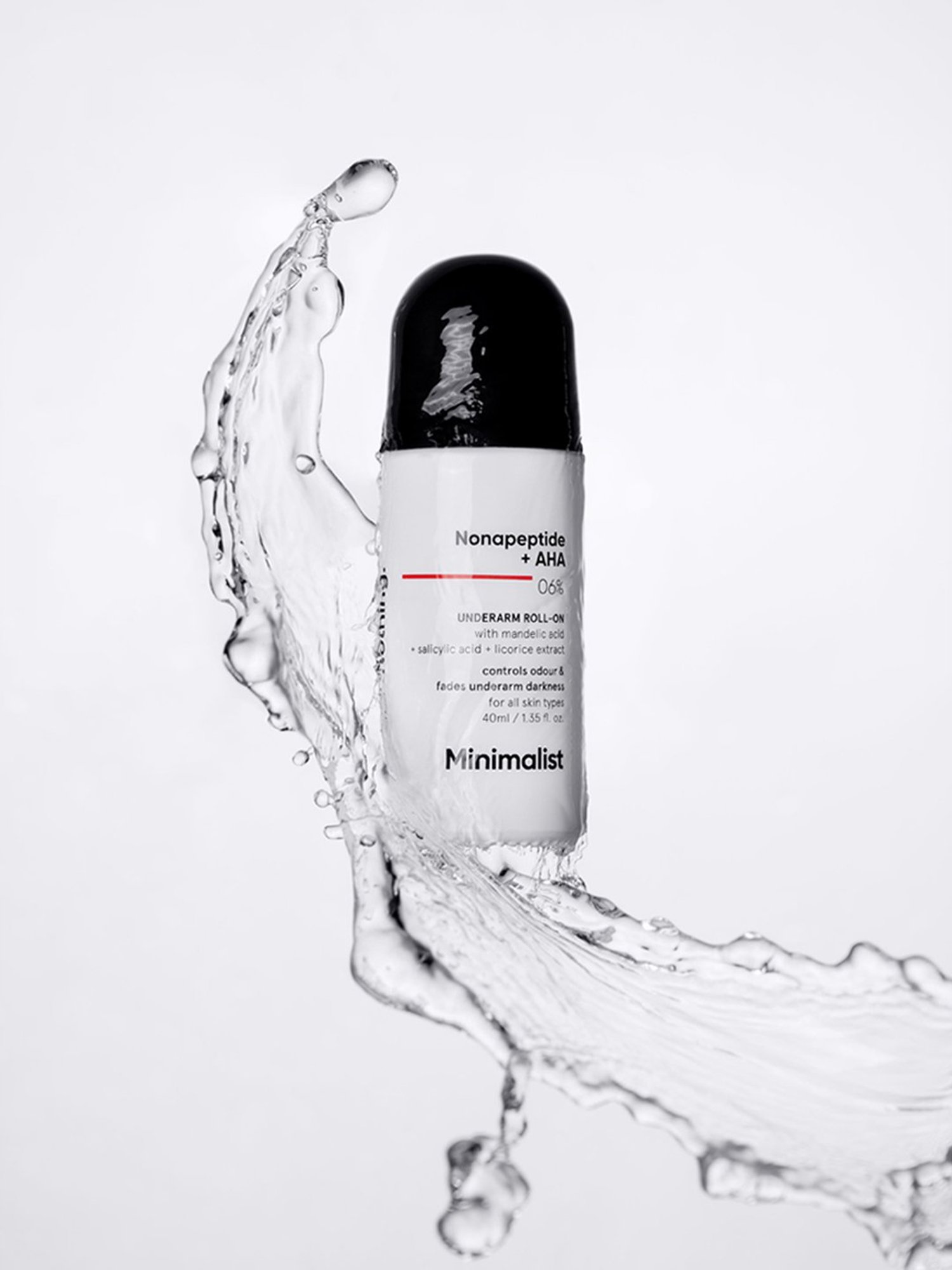 Minimalist Nonapeptide + AHA 06% Underarm Roll-On - 40 ml