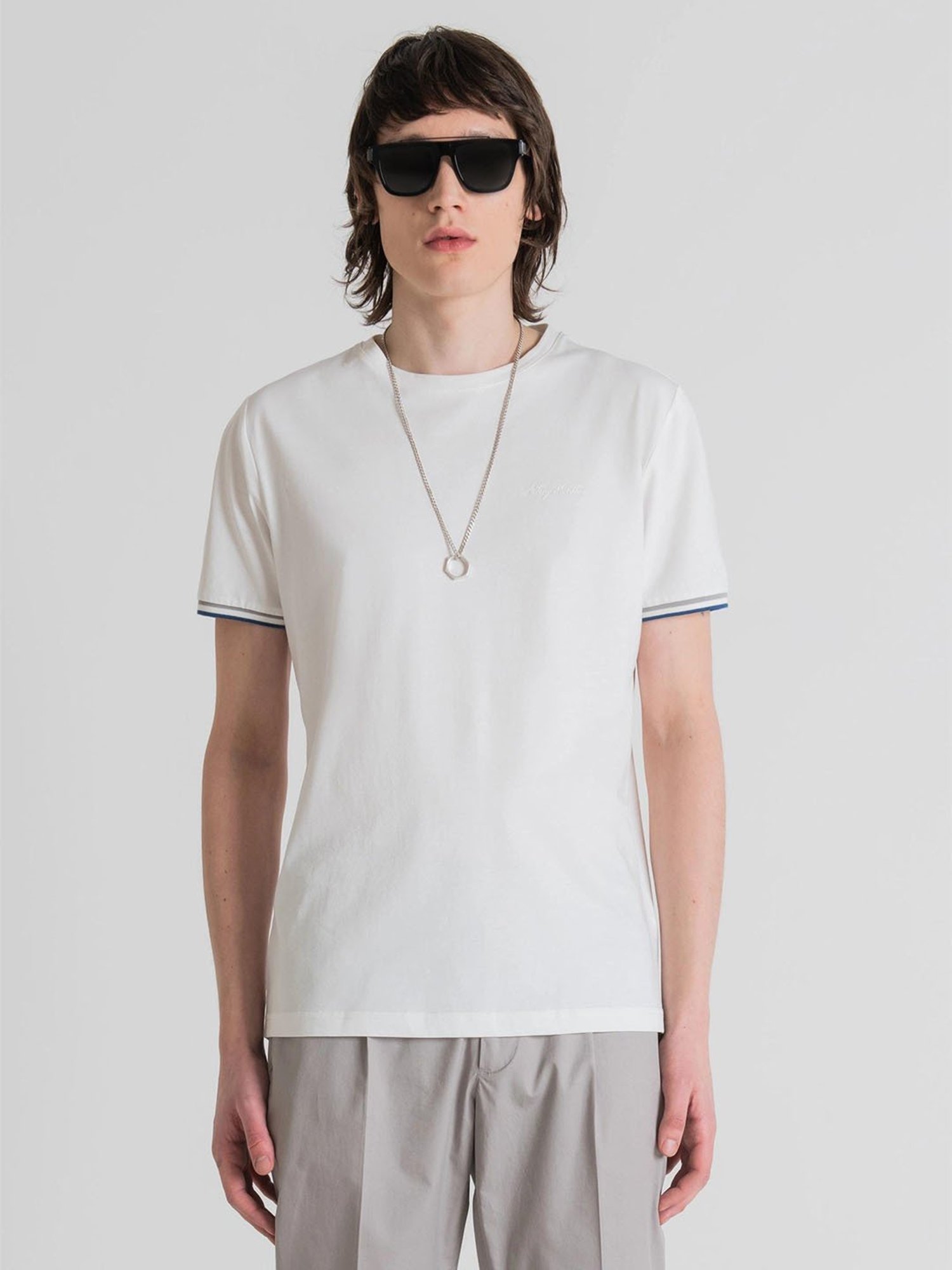 Antony Morato Beige Slim Fit T-Shirt