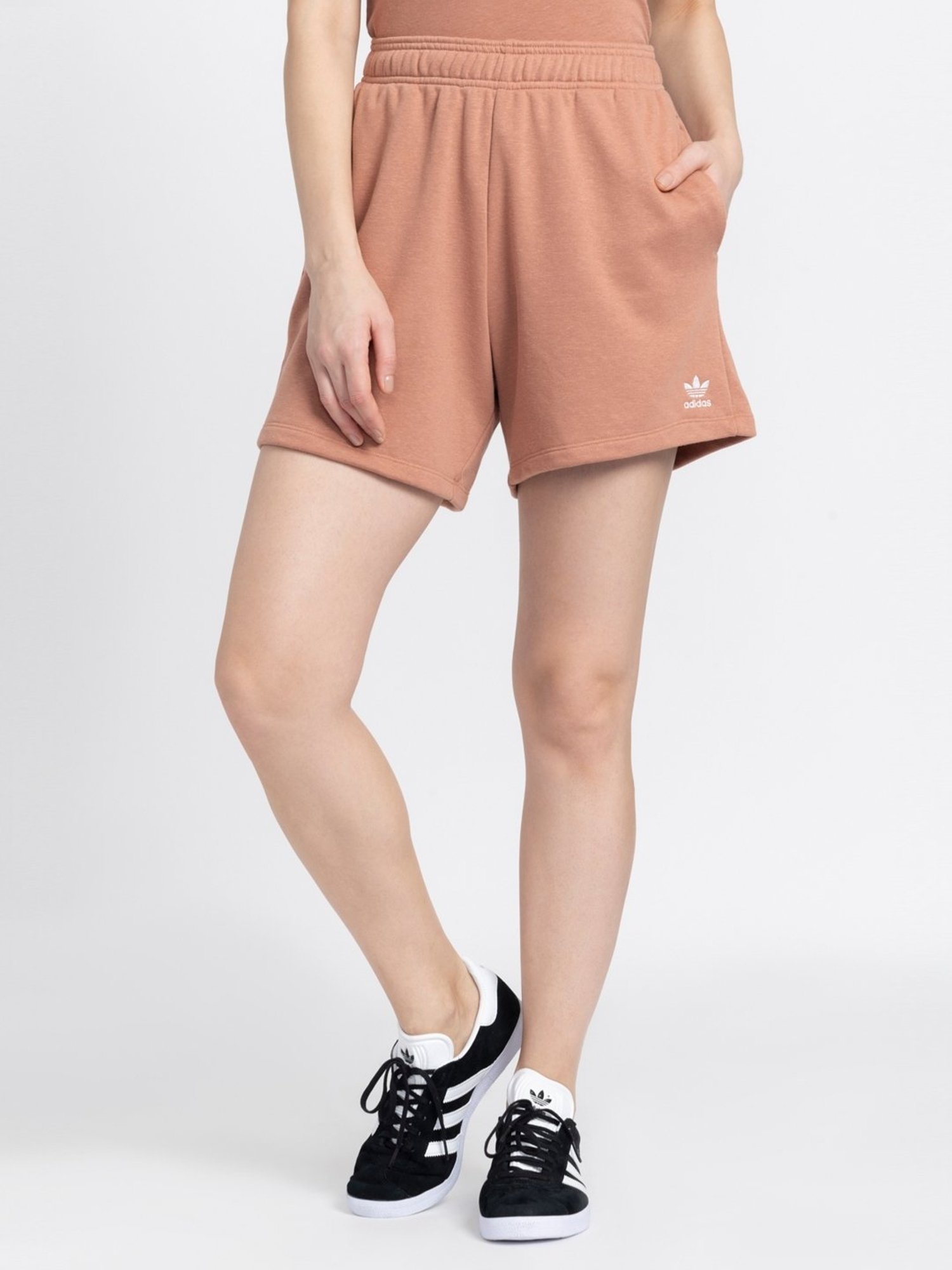Adidas Originals Brown Cotton Shorts
