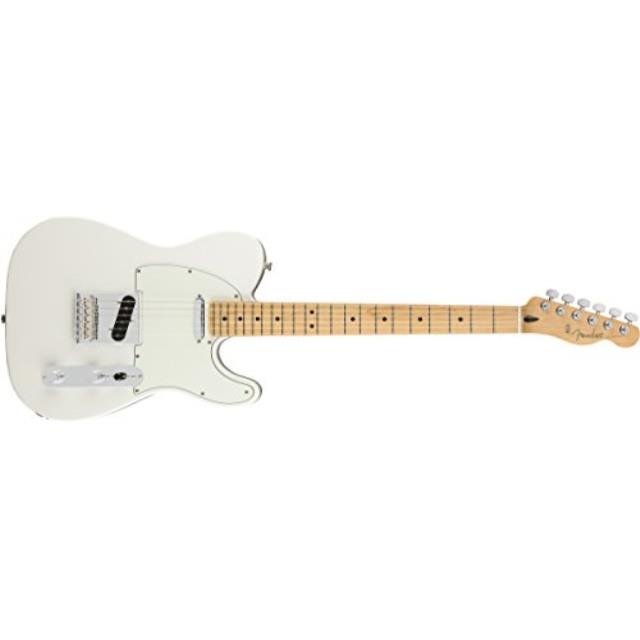 fender player telecaster electric guitar  maple fingerboard  polar white
