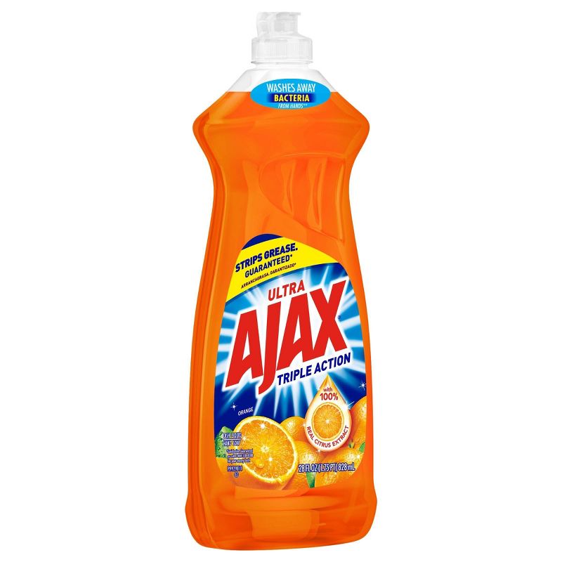 Ajax Ultra Triple Action Liquid Dish Soap - Orange - 28 fl oz