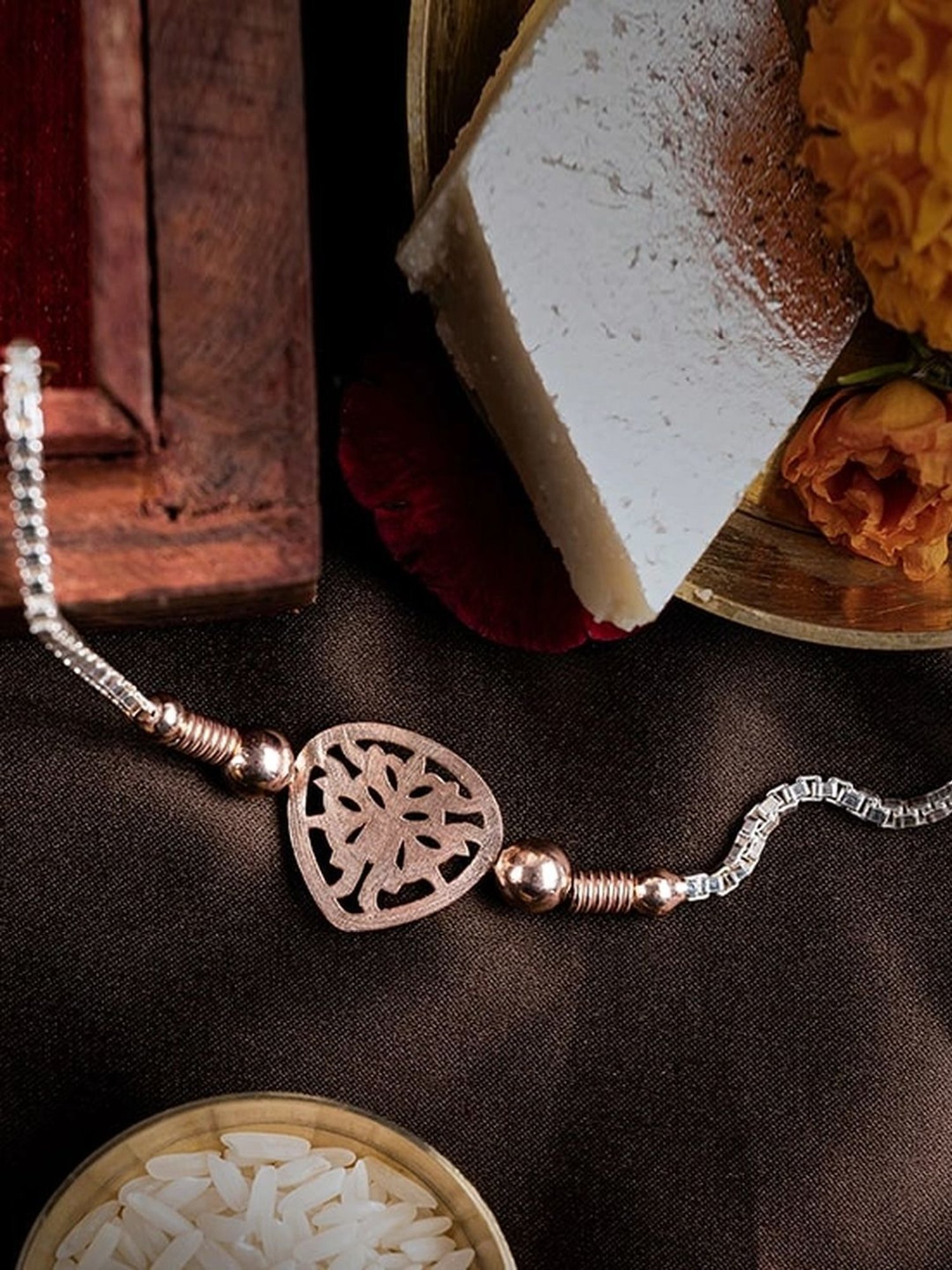 Touch925 Sibling Bond Rakhi cum Bracelet in Sterling Silver for Men