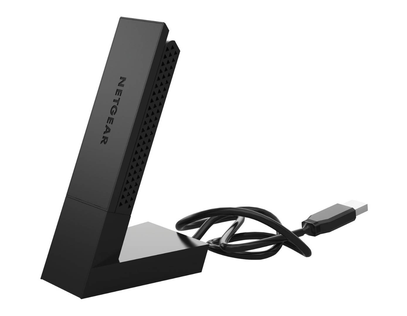 NETGEAR AC1200 Wi-Fi USB Adapter High Gain Dual Band USB 3.0 (A6210-100PAS) Dual-band Desktop Wireless Network Card (With Base)